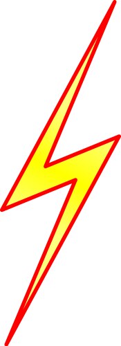 Lightning symbol vector image