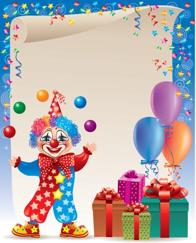 Birthday background vector image