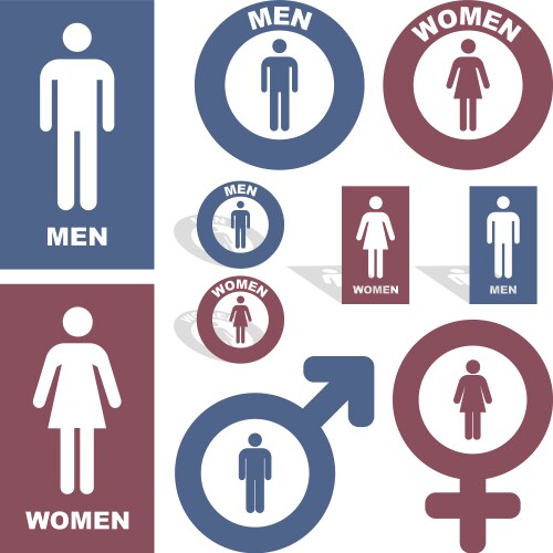 Men and women vector image