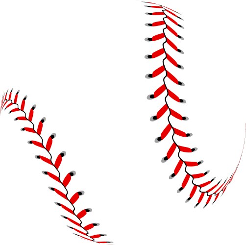 Baseball ball on white background vector image