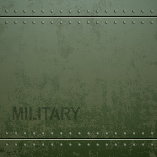 Old military armor texture with rivets metal vector image