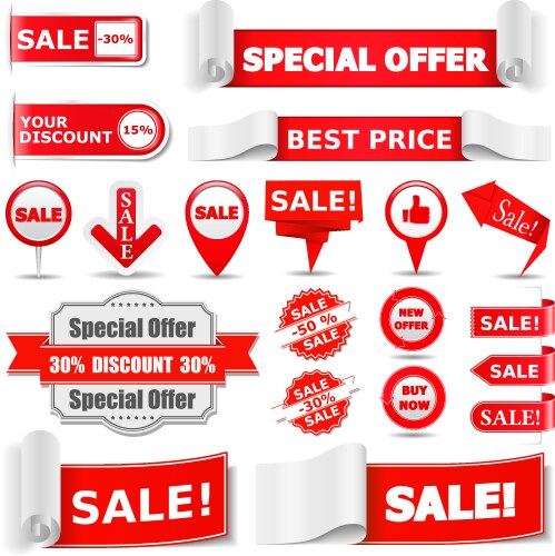 Sale banners vector image