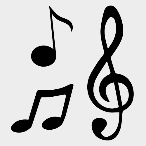 Music note symbols vector image