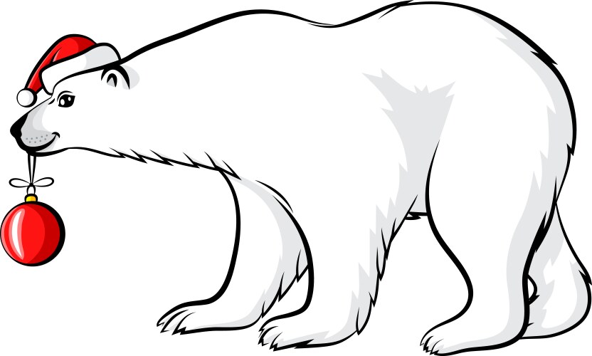 Polar bear vector image