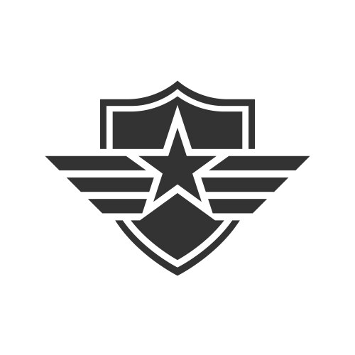 Military sign vector image