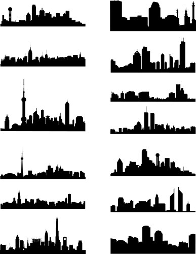 urban city vector image