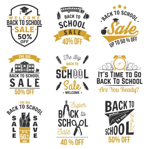 Back to school design vector image