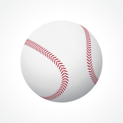 Baseball ball vector image