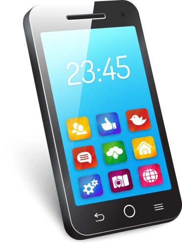 Mobile phone or smartphone vector image