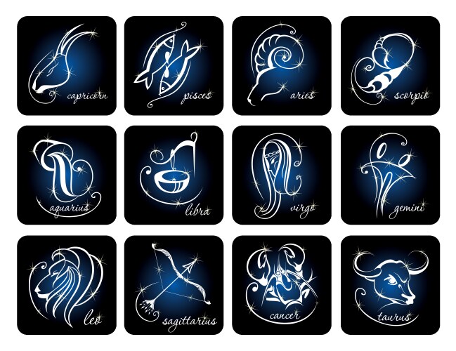 Zodiac sign vector image