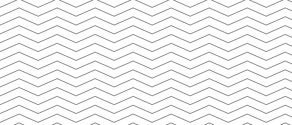 Black horizontal thin zigzag lines on white vector image