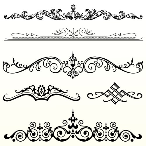 Header ornament vector image