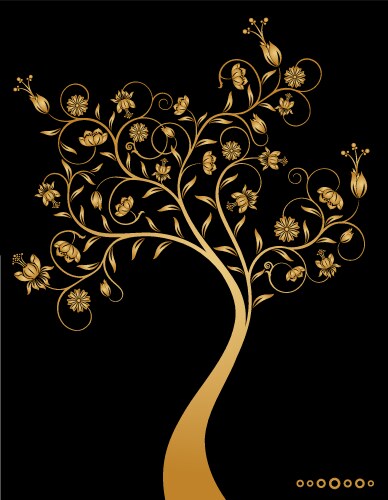 Decorative tree vector image