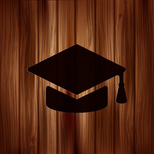 Academic cap icon vector image