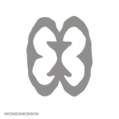 Icon with adinkra symbol nkonsonkonson vector image