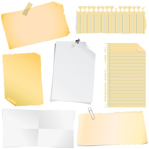 Note paper vector image