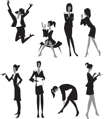 Women in office vector image