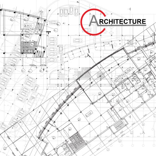 Architecture plans vector image