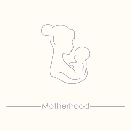 Medicine and pregnancy line icon vector image