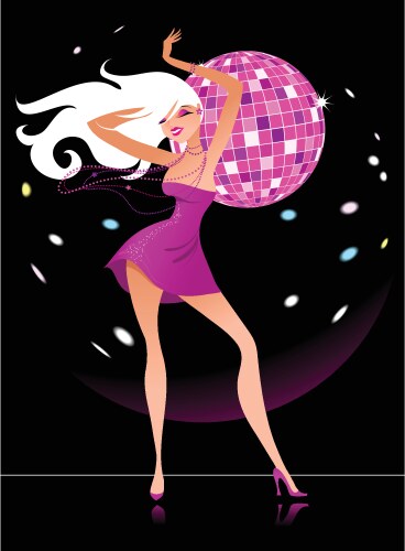 sexy female dancer vector image