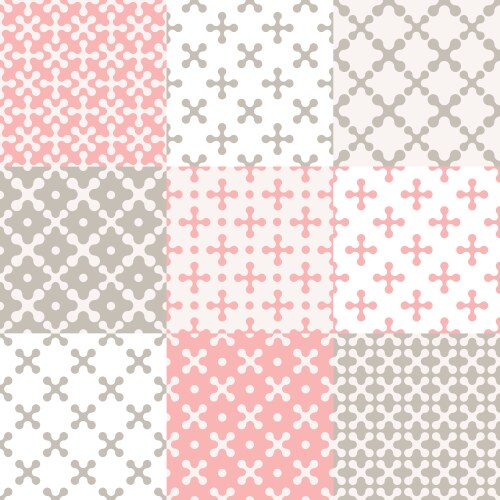 Pattern set cross vector image