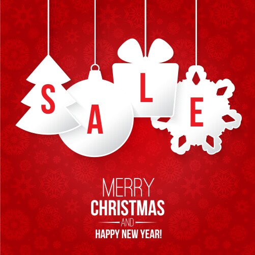 Christmas sale vector image