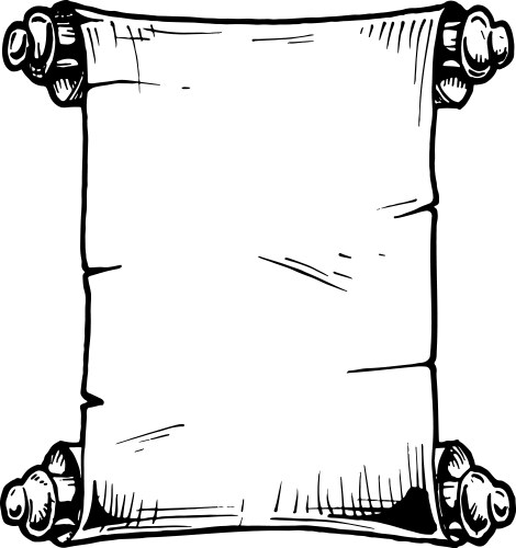 Old scroll vector image