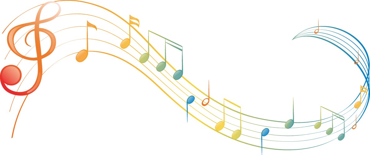 A music note vector image