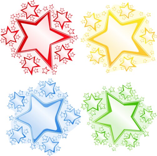 Stars vector image