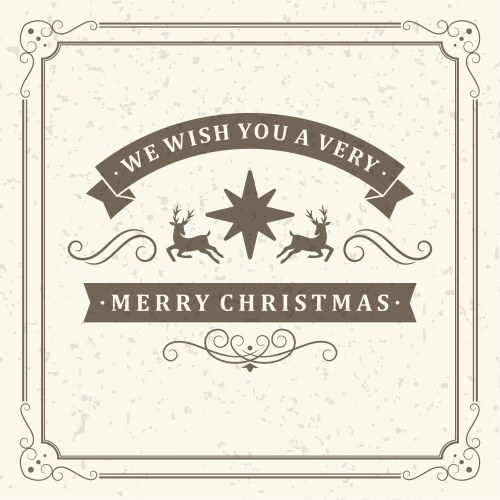 Christmas postcard ornament decoration background vector image