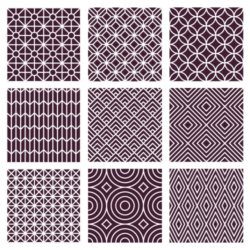 Seamless patterns vector image