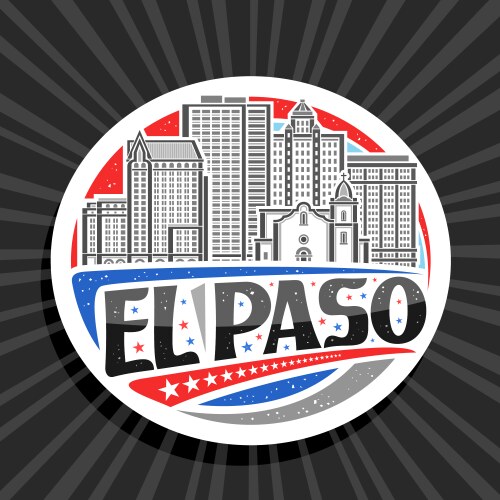 Logo for el paso vector image