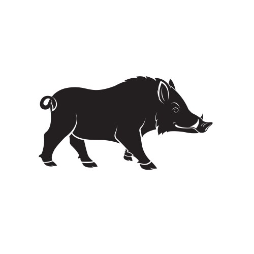 Boar design on white background wild animals vector image