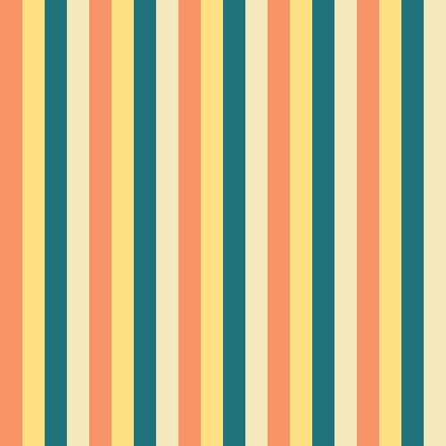 Vertical stripes yellow teal blue peach pattern vector image