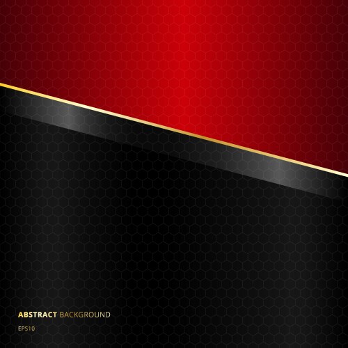 Abstract diagonal black and red template vector image