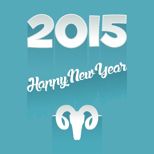 happy new year greeting card vector image