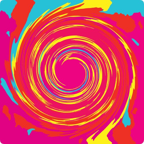 Colorful swirl vector image