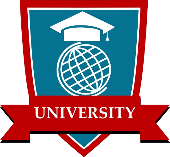 University emblem vector image