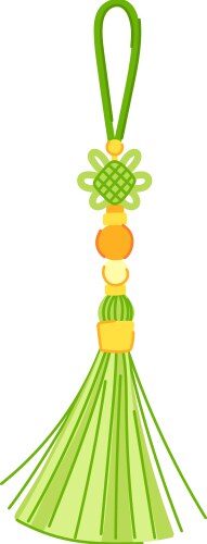 string tassel rope cartoon vector image