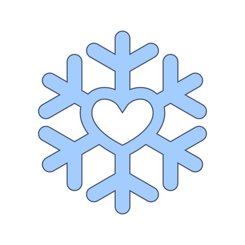 Snowflake icon vector image