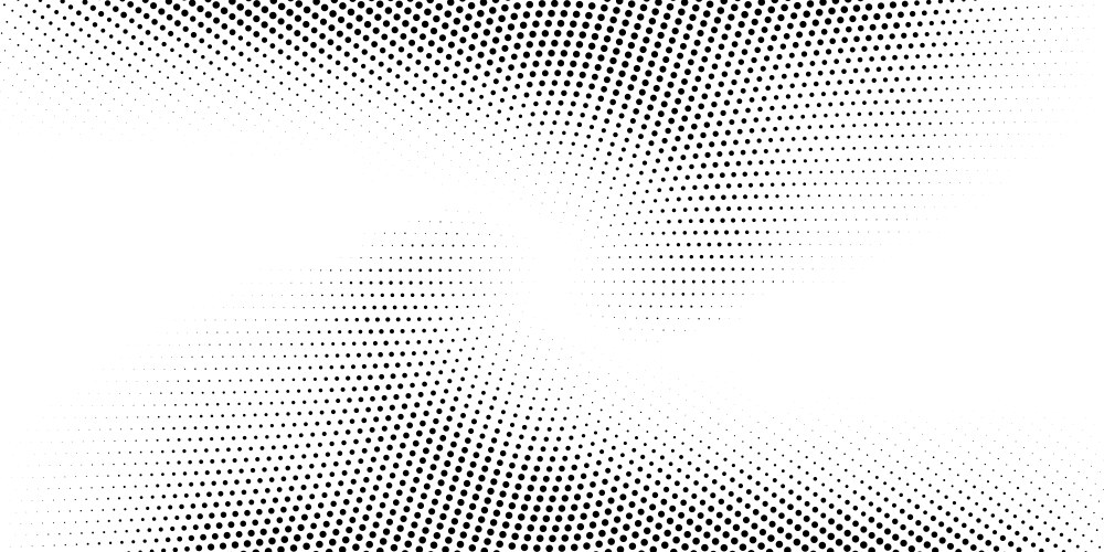 Black halftone radial gradient texture vector image