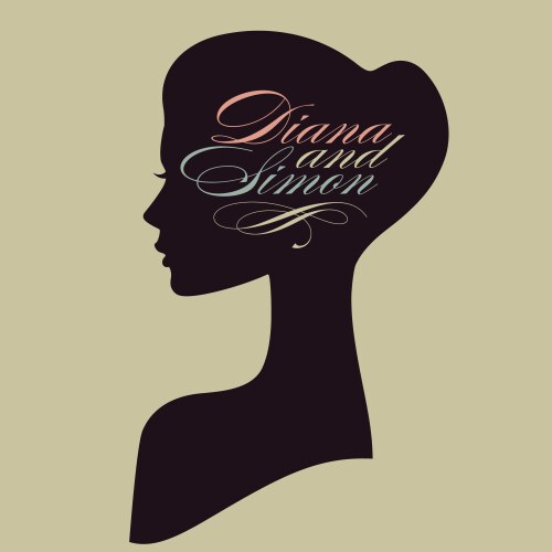 beautiful female face silhouette in profile vector image