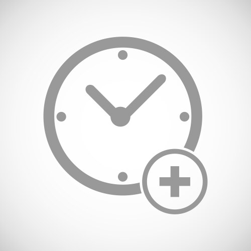 Add time icon vector image