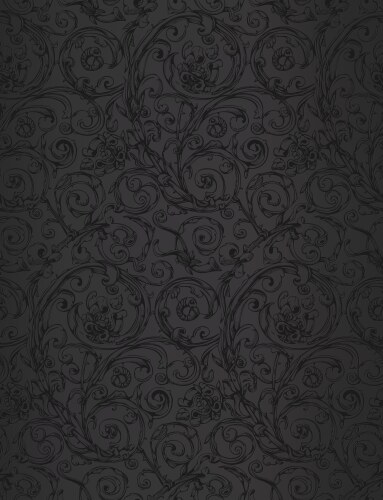 Black seamless wallpaper pattern vector image