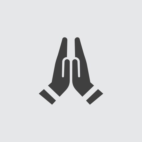 Prayer icon vector image