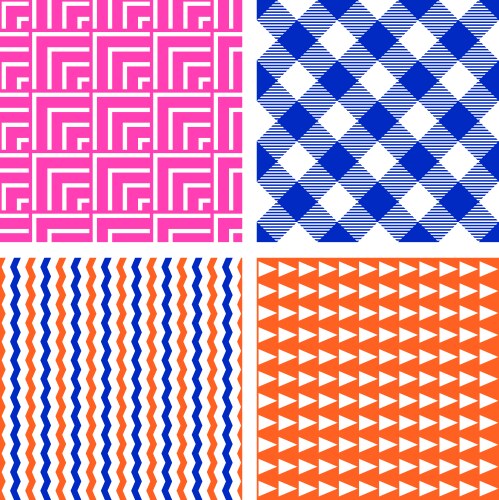 Simple background set collection of pop art vector image