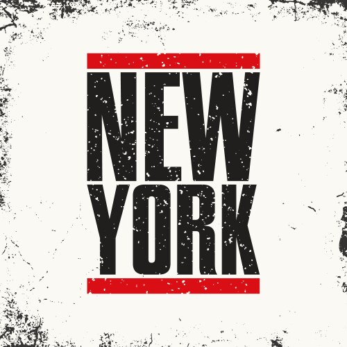 new york sportswear emblem athletic apparel vector image