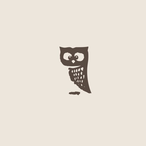 owl doodle cartoon vector image