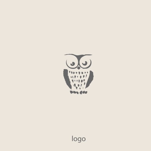 owl doodle cartoon vector image