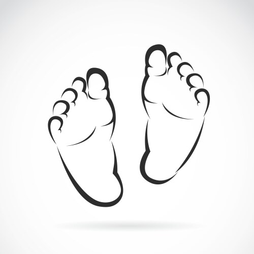 image of baby foot design vector image